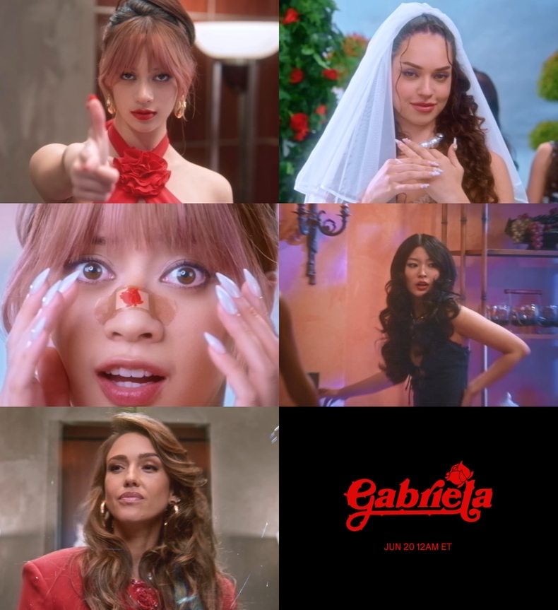 캣츠아이_'Gabriela' MV 티저2 갈무리/사진=하이브 레이블즈