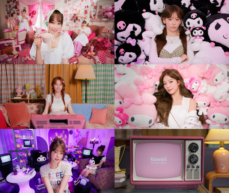 Kawaii(Prod. Gen Hoshino) OFFICIAL MV 갈무리/사진=(P)&(C) SOURCE MUSIC Netflix 「My Melody&Kuromi」 © 2025 SANRIO CO., LTD.