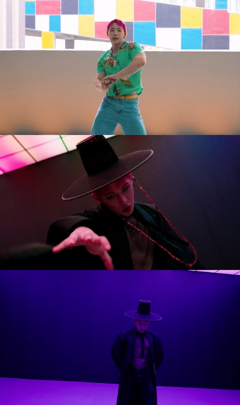원호(WONHO) 사자보이즈(Saja Boys) 커버 영상 공개/사진=하이라인엔터테인먼트