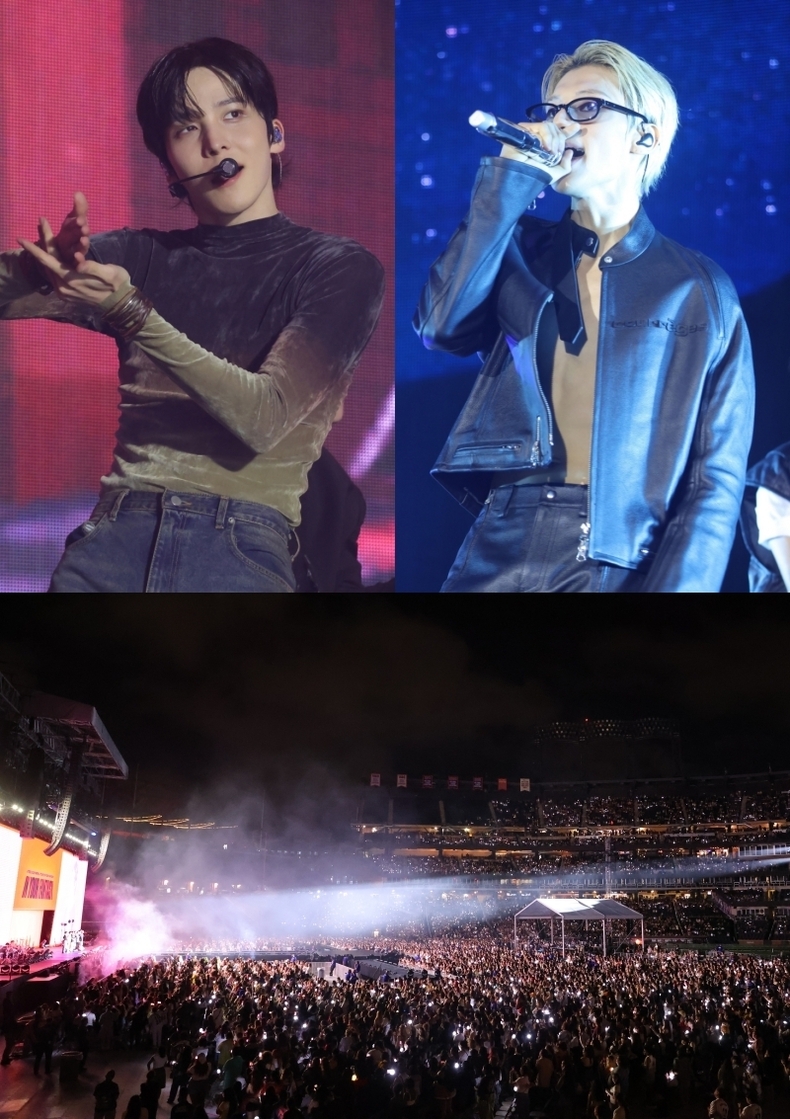 에이티즈(ATEEZ) 미국 뉴욕 '시티 필드(Citi Field)' 공연/사진=KQ엔터테인먼트