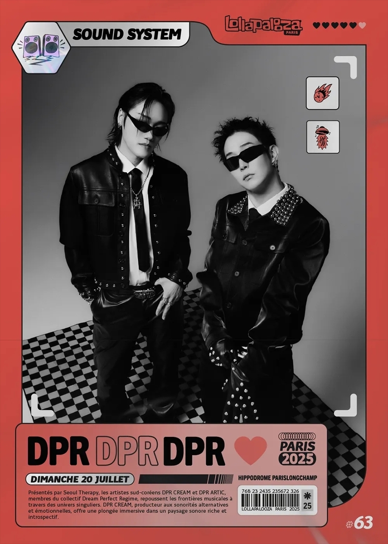DPR CREAM-DPR ARTIC '롤라팔루자 파리' 무대 오른다/사진=롤라팔루자 파리·리짐인터내셔널