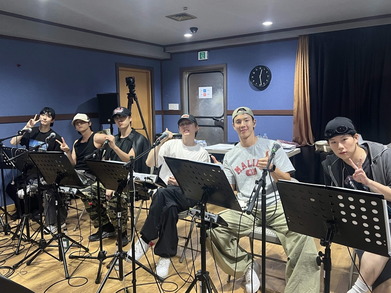 몬스타엑스 '2025 몬스타엑스 커넥트 엑스' 리허설 비하인드 컷/사진=스타쉽엔터테인먼트
