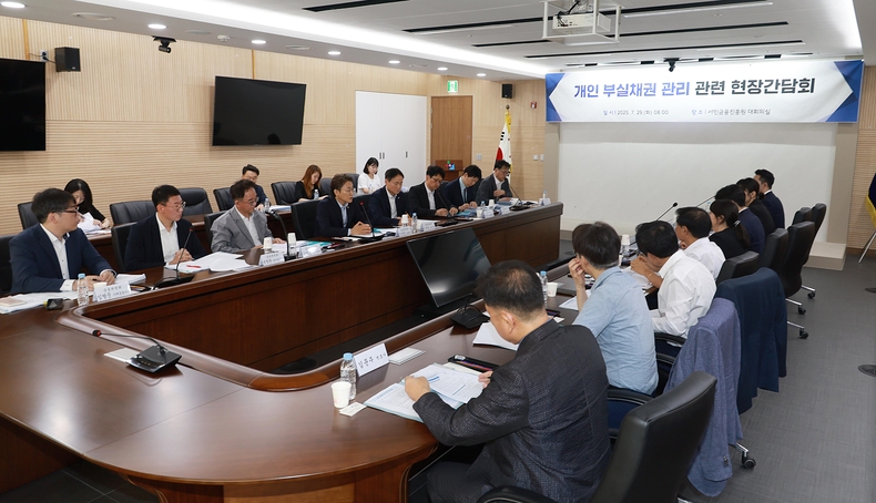 개인 부실채권 관리 관련 현장간담회/사진=금융위원회
