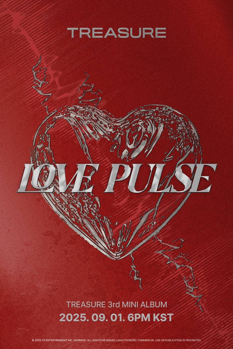 트레저, 9월 1일 'LOVE PULSE'로 컴백/사진= YG엔터테인먼트