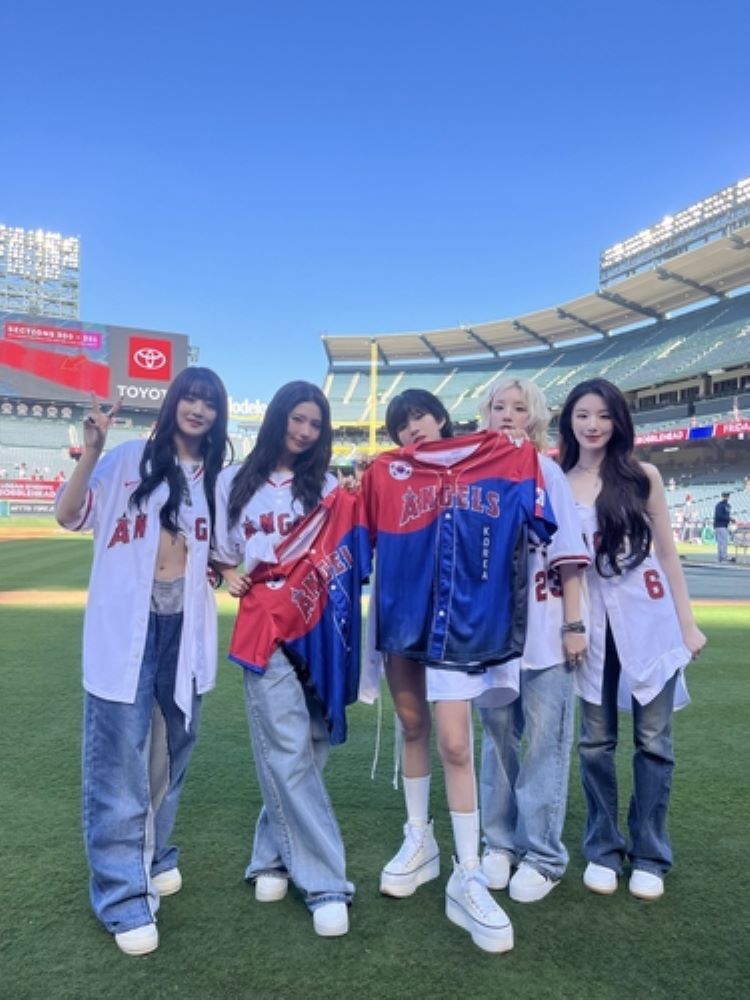 아이들, LA 에인절스 최초 사전 공연·시구/사진=큐브엔터테인먼트