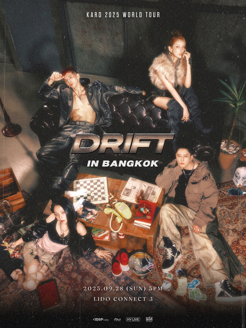 카드 월드투어 'DRIFT' 태국 공연 포스터/사진=알비더블유, DSP미디어