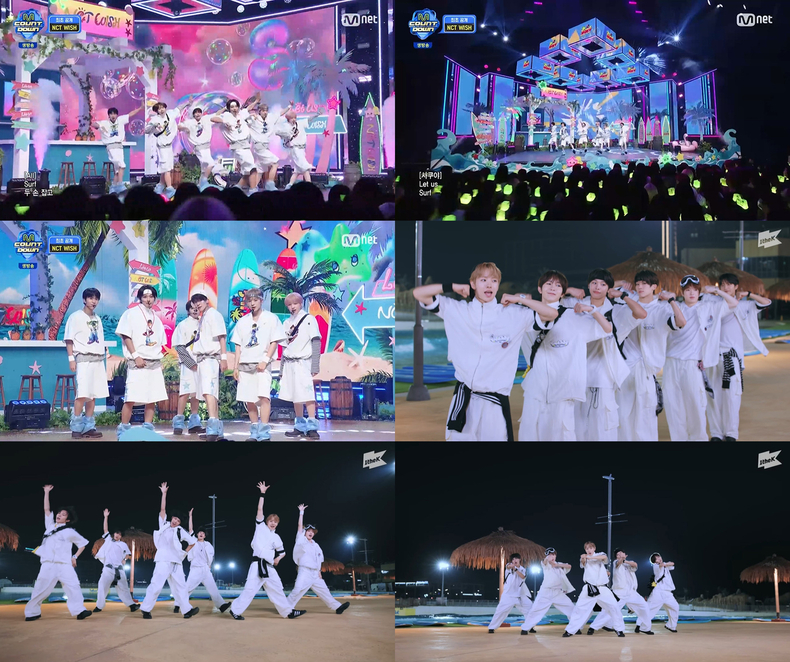 NCT WISH 서머송 'Surf' 무대 영상 캡처/사진=SM엔터테인먼트