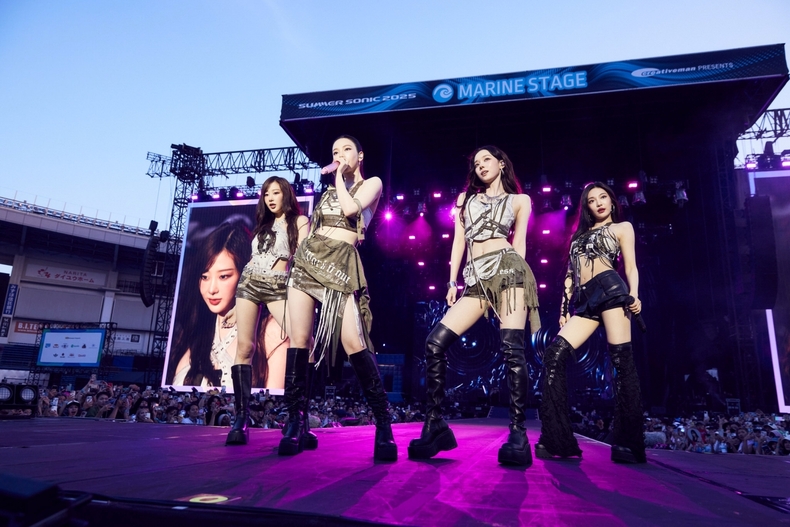 에스파 'SUMMER SONIC 2025' 무대 모습/사진=SM엔터테인먼트