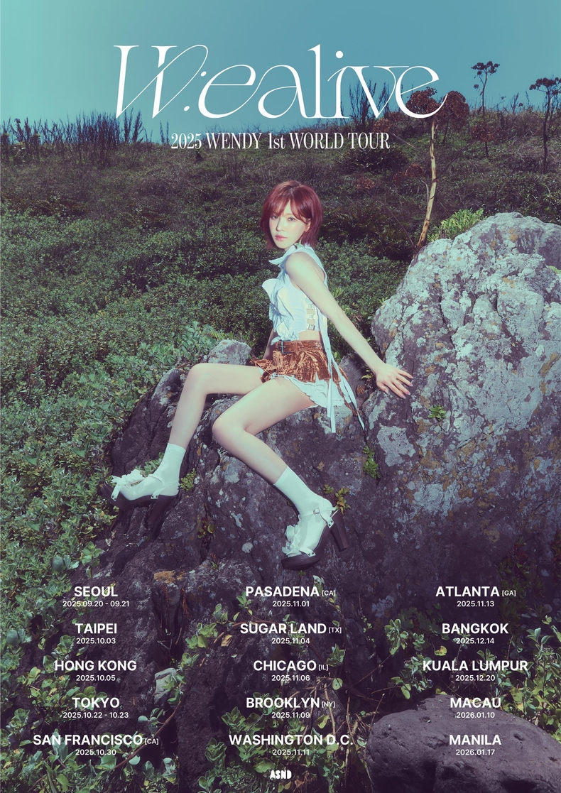 웬디 월드 투어 스케줄 포스터/사진=어센드
