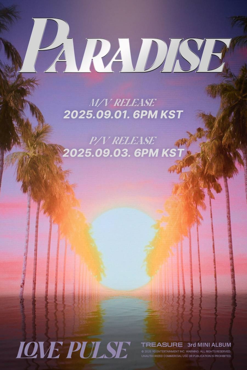 트레저, 내달 3일 타이틀곡 'PARADISE' 퍼포먼스 영상 공개/사진=YG엔터테인먼트