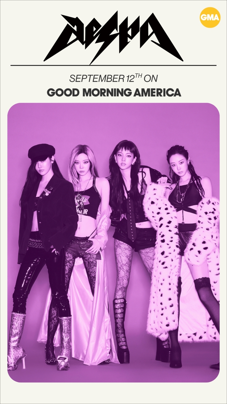 에스파 'GMA' 어나운스 아트워크 이미지/사진=SM엔터테인먼트