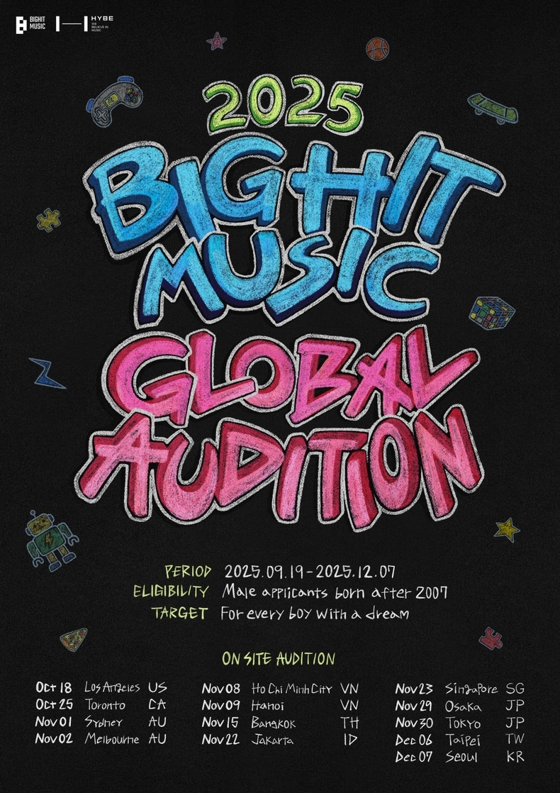 ‘2025 BIGHIT MUSIC GLOBAL AUDITION’ 포스터/사진=빅히트 뮤직