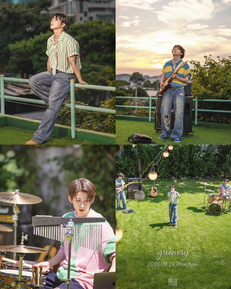 3인조 밴드 BLUHWA, 29일 신곡 ‘Greenery’ 발표/사진=JMG(더블엑스엔터테인먼트)