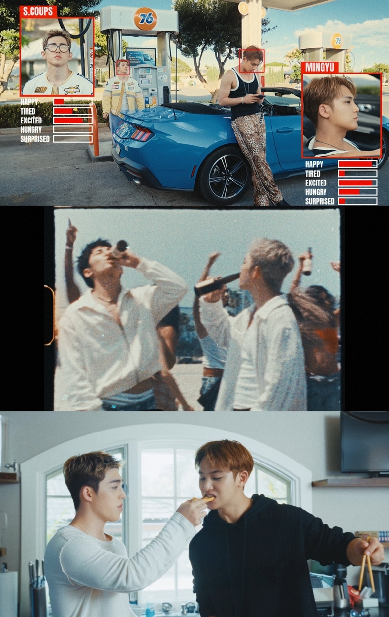 세븐틴 에스쿱스X민규 미니 1집 하이라이트 메들리 영상 갈무리/사진=플레디스 엔터테인먼트