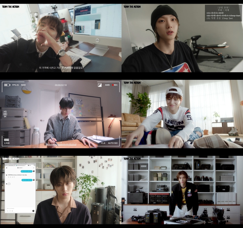 보이넥스트도어 TEAM THE ACTION 브이로그 영상 갈무리/사진=KOZ엔터테인먼트