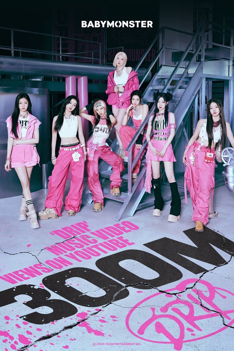 베이비몬스터, 'DRIP' MV 3억 뷰 돌파/사진=YG엔터테인먼트