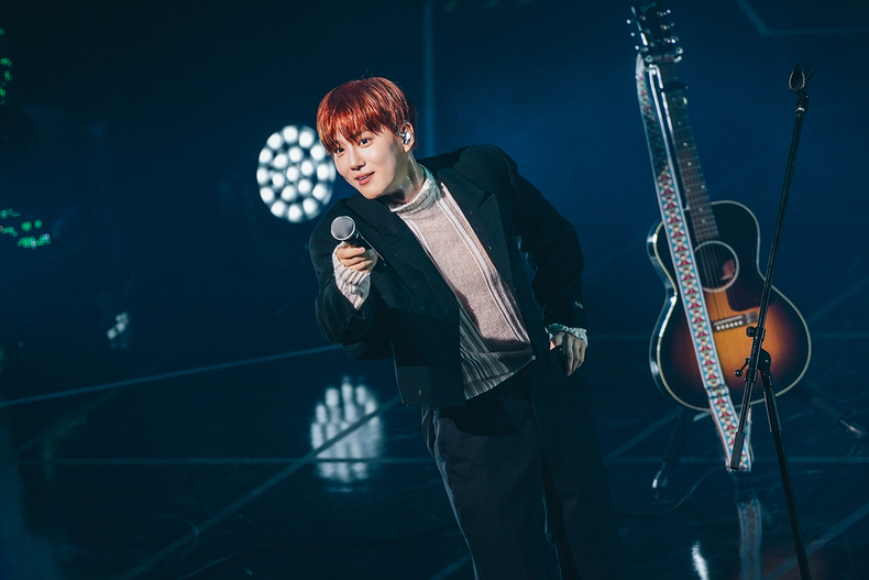 수호 'The MomentLive on Melon' 무대 모습/사진=멜론