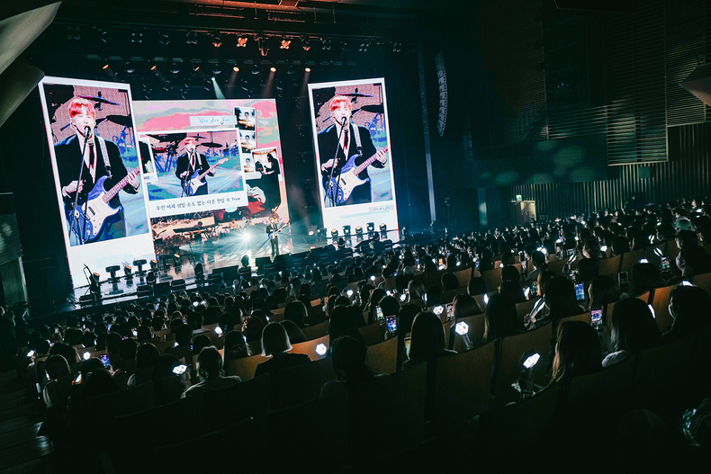 수호 'The MomentLive on Melon' 무대 모습/사진=멜론