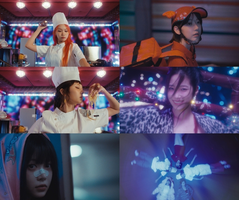 르세라핌 티징필름 'EAT IT UP!' 갈무리/사진=쏘스뮤직