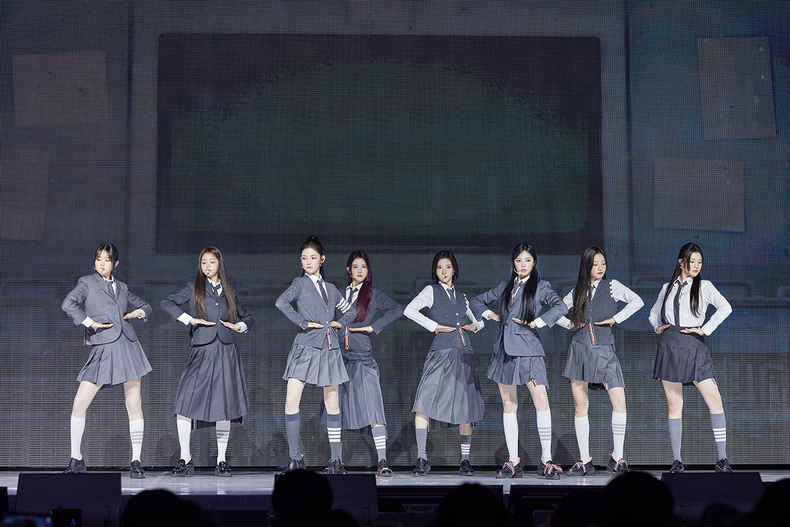 하츠투하츠 첫 미니앨범 발매 기념 쇼케이스 모습/사진=SM엔터테인먼트