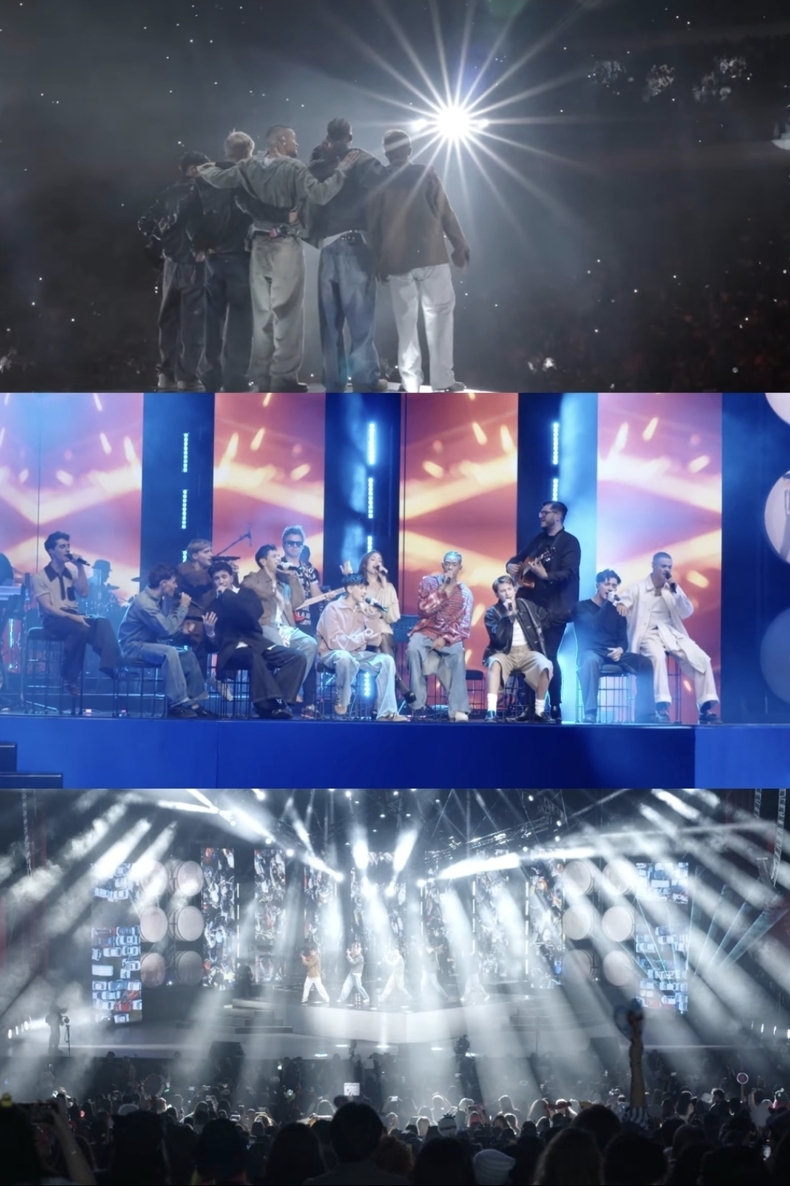 산토스 브라보스 데뷔 콘서트/사진=하이브 레이블즈 유튜브 영상 캡처