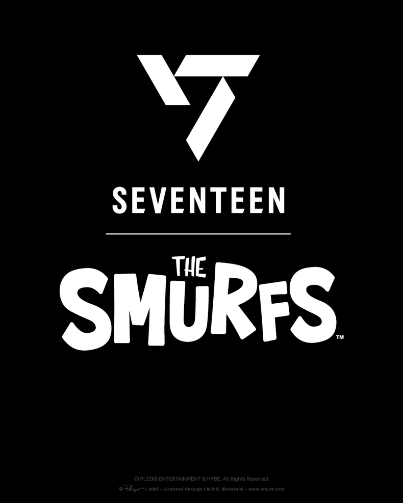 세븐틴, 글로벌 인기 캐릭터 스머프와 손잡았다/사진=플레디스 엔터테인먼트, Peyo Company