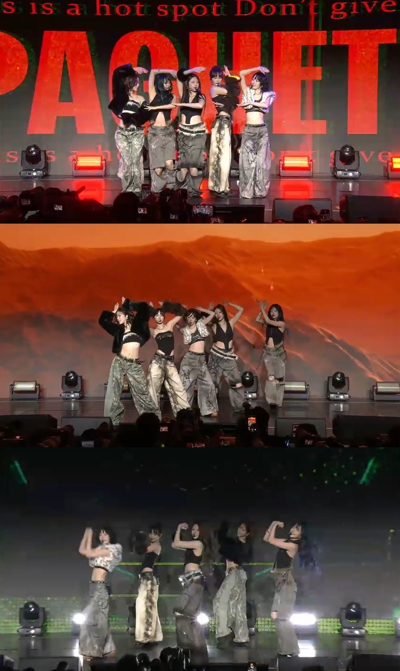 르세라핌 엔비디아 행사 갈무리/사진=쏘스뮤직