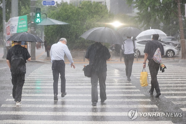 퇴근길 폭우 