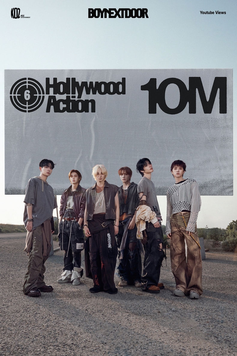 보이넥스트도어, 신곡 ‘Hollywood Action’ MV 1000만 뷰 돌파/사진=KOZ엔터테인먼트